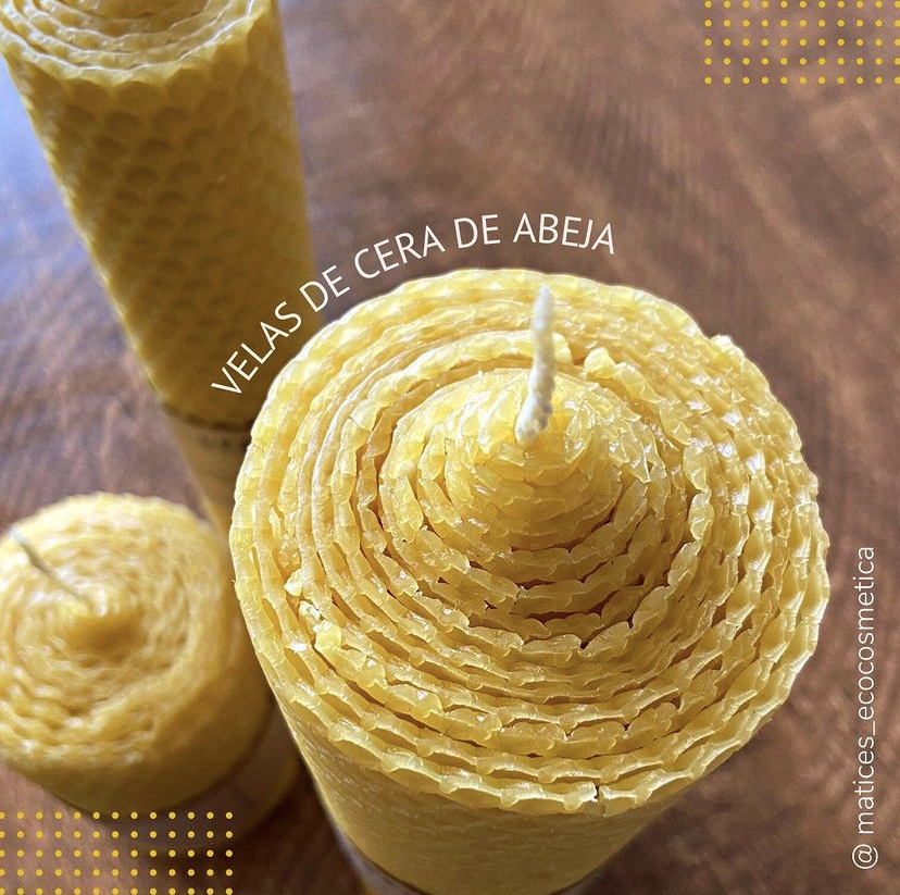 Vela Cera de Abeja Grande